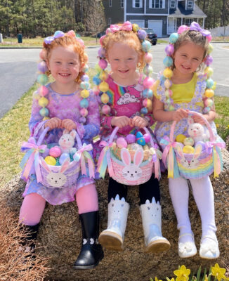 There is nothing cuter than Easter Bubble Braids. What a great party theme!