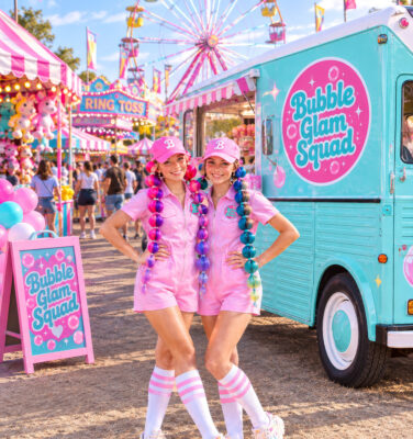 Making magic! Every Bubble Glam experience is designed with playful details, elevated style, and plenty of sparkle.
