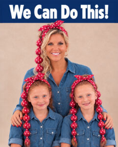 Bubble Glam Squad founder, Theresa Morris, and her two girls